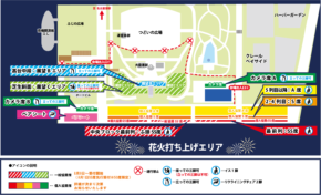名古屋港クリスマス花火会場MAP